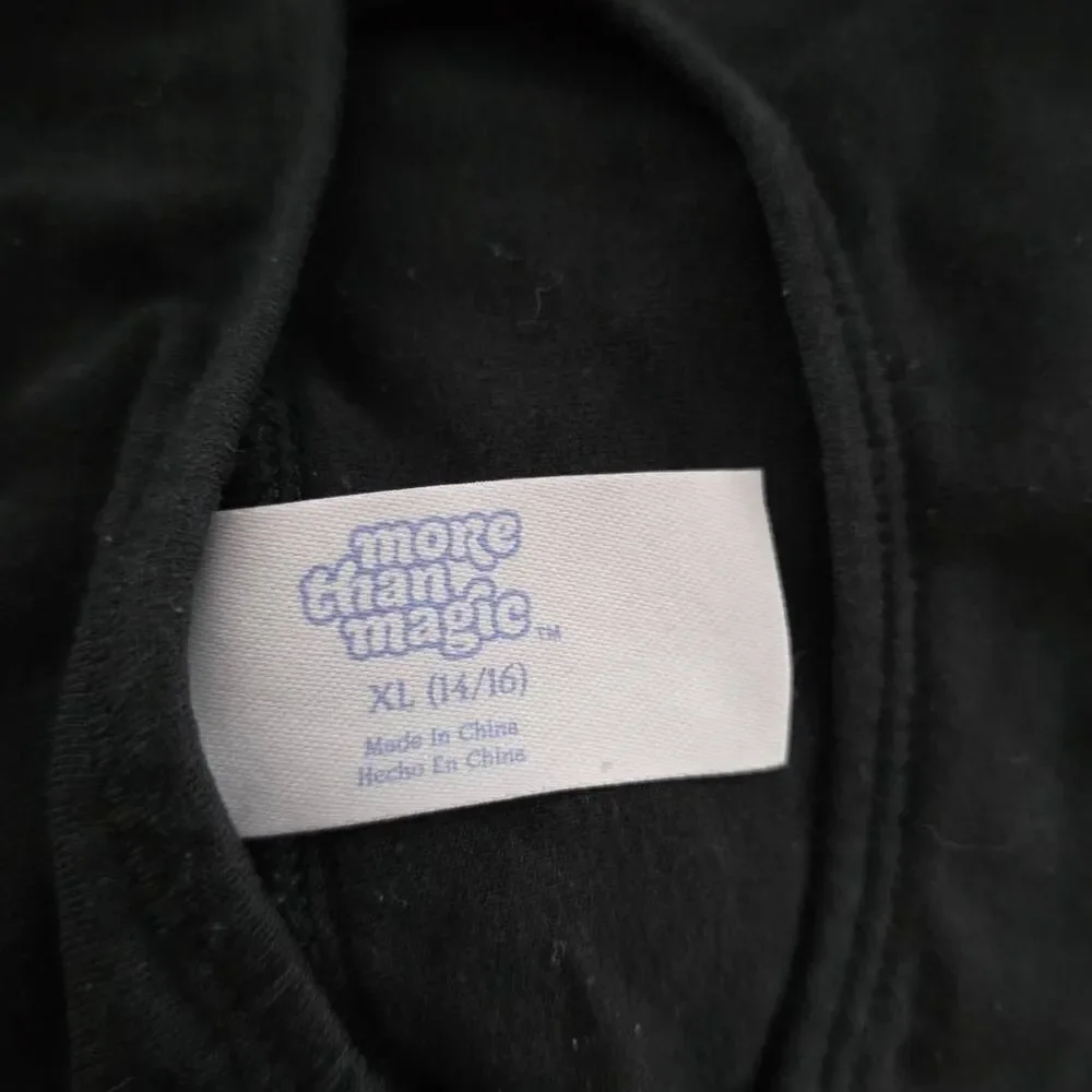 More Than Magic Girl's Size 14/16 Black Cotton Dance Leotard